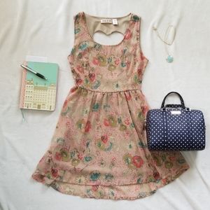Heart Cutout Vintage Style Dress